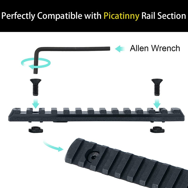 Pecawen 16 Pack M5 T-Nut Screw Replacement Sets,Compatible with Rail Mount, with Thread Locking Screws, Wrench and Nuts, Hardware for Standard Rail Systems (16 x Screws, 16 x Nuts and 3 x Wrench)â€¦ - Image 4